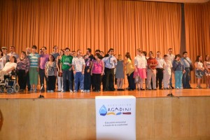 Durante la entrega de los premios Rosetta
