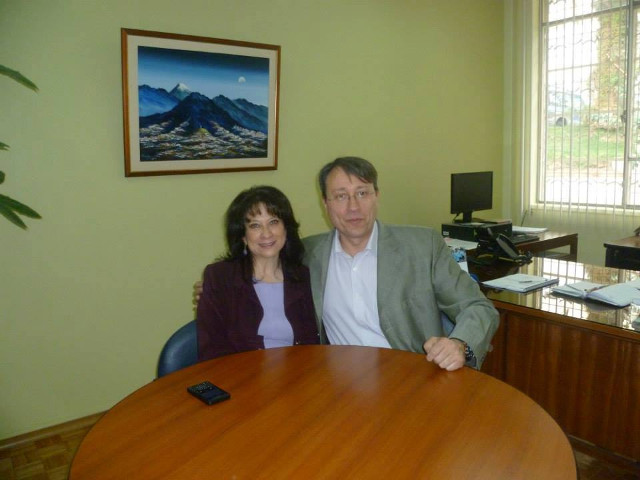 Con Yolanda Ortíz de FINE