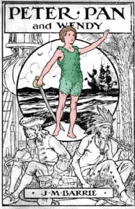 Cubierta del libro de Peter Pan de 1915