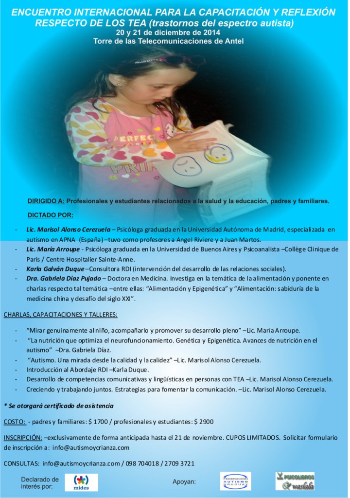 FOLLETO JORNADAS AUTISMO 2014.AFICHE