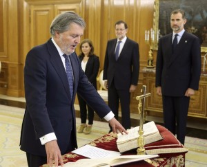  Íñigo Méndez de Vigo durante la toma de posesión del cargo de Ministro de Educación. Foto: Agencia